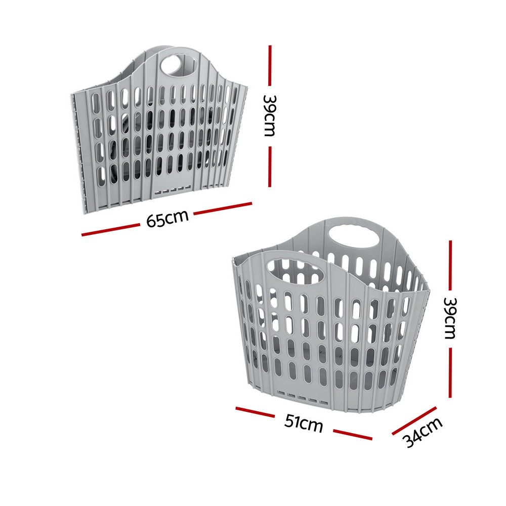 Foldable Laundry Basket - Large Washing Storage Hamper | Laundry Storage