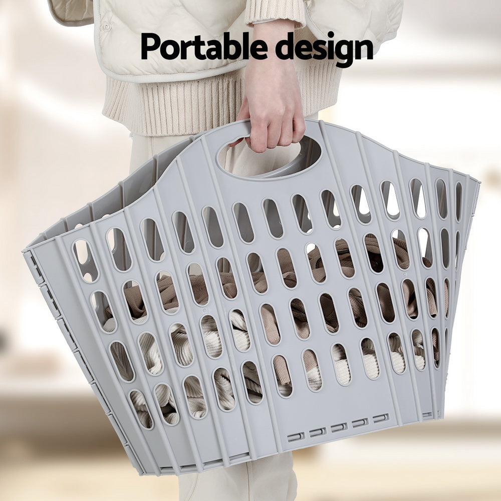 Foldable Laundry Basket - Large Washing Storage Hamper | Laundry Storage - photo 6