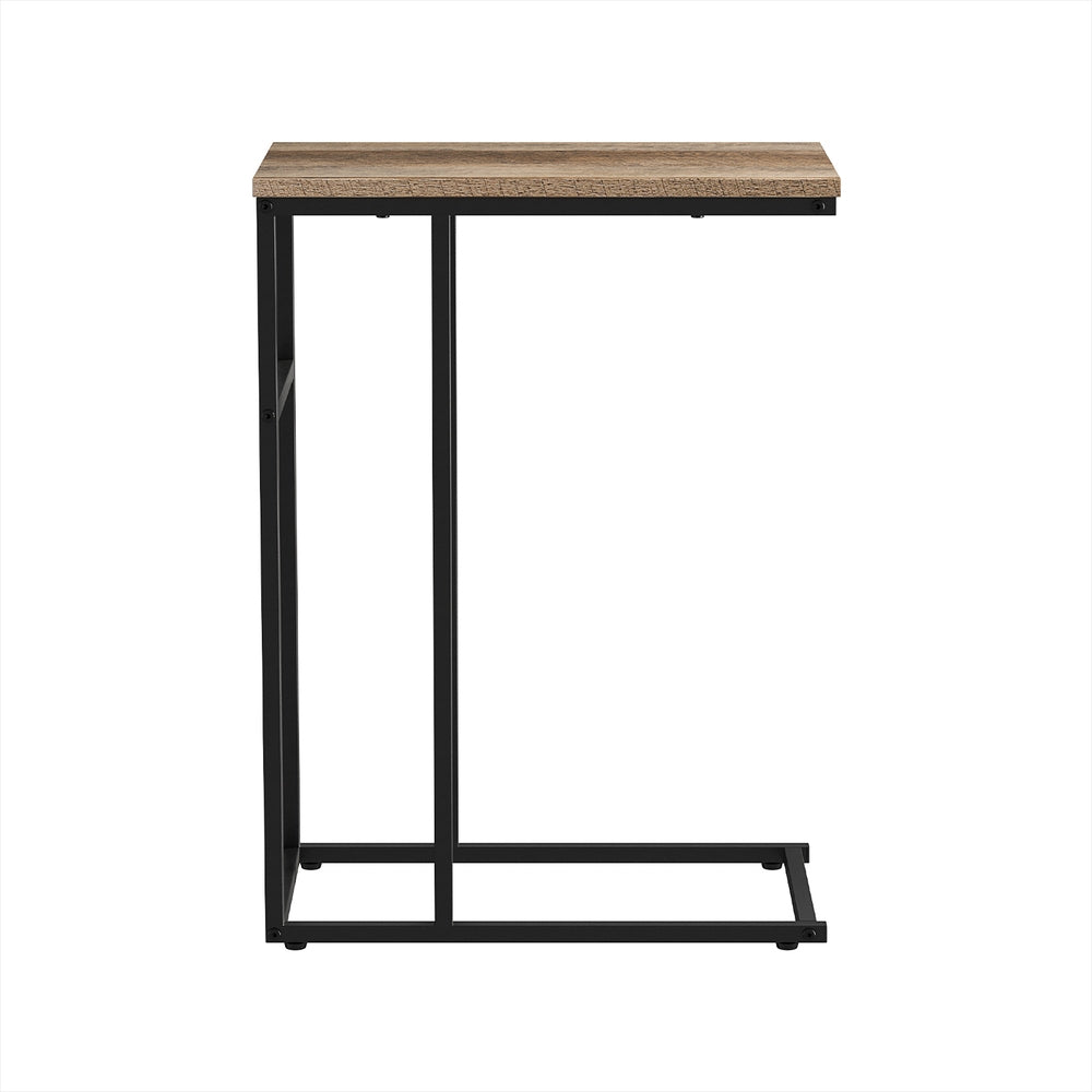 Wooden Metal Frame Furni - Coffee Table Side Table Walnut Anika