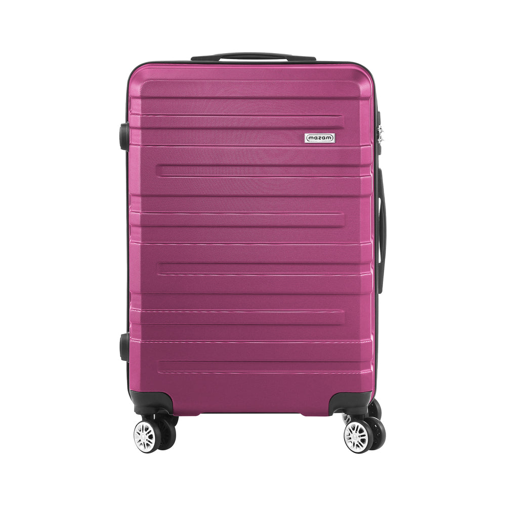 28" Luggage Suitcase Trolley Set TSA Lock Hard Case Magenta