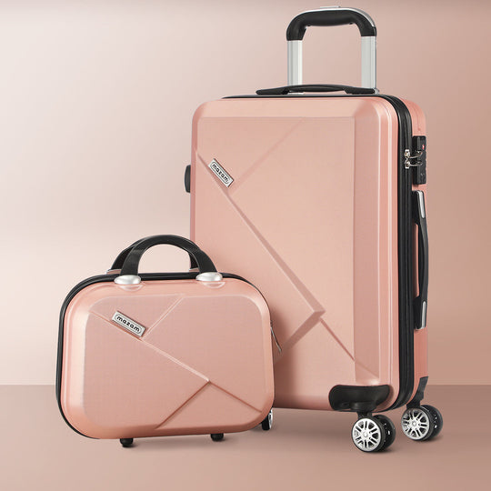 2PCS Luggage Suitcase Trolley Set Travel TSA Lock Storage