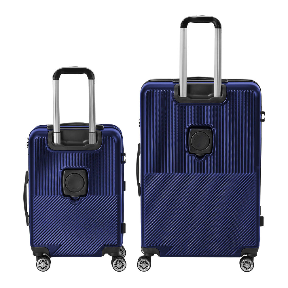 2PCS Luggage Suitcase Trolley TSA Lock Carry On Hard Case