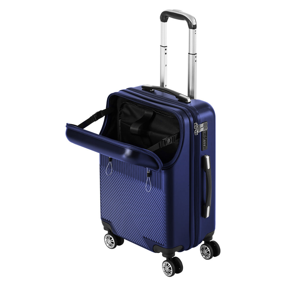 2PCS Luggage Suitcase Trolley TSA Lock Carry On Hard Case