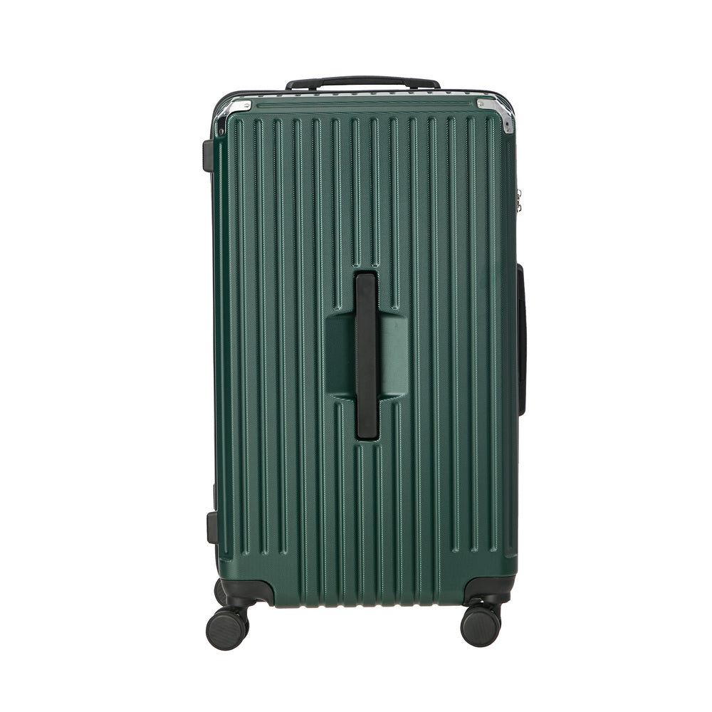28" Luggage Suitcase TSA Lock Hard Shell Case Cup Holder