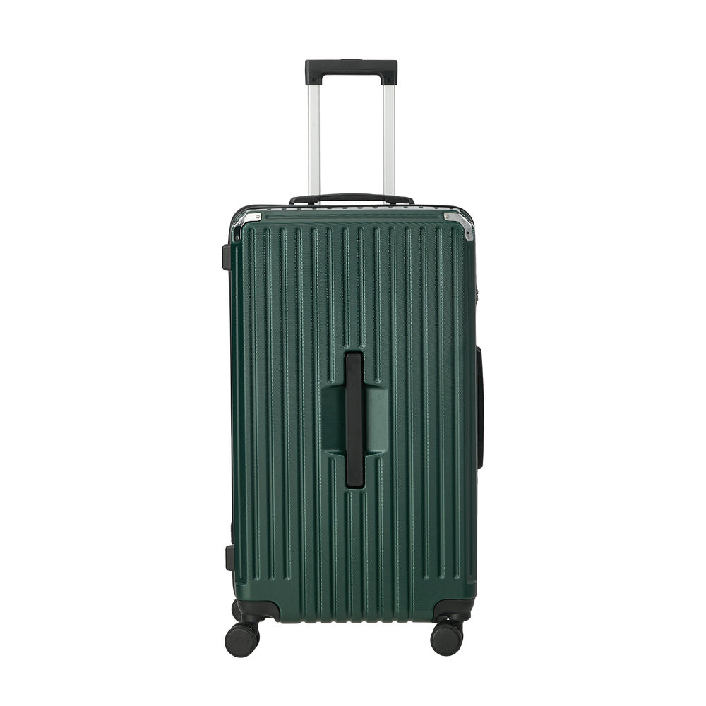 28" Luggage Suitcase TSA Lock Hard Shell Case Cup Holder