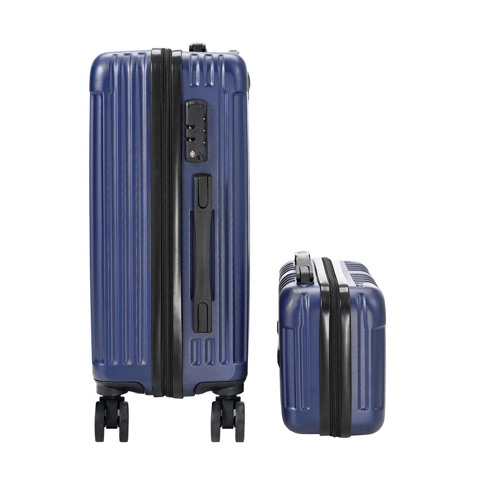 2PCS Luggage Suitcase Trolley Set Carry On TSA Hard Case Black