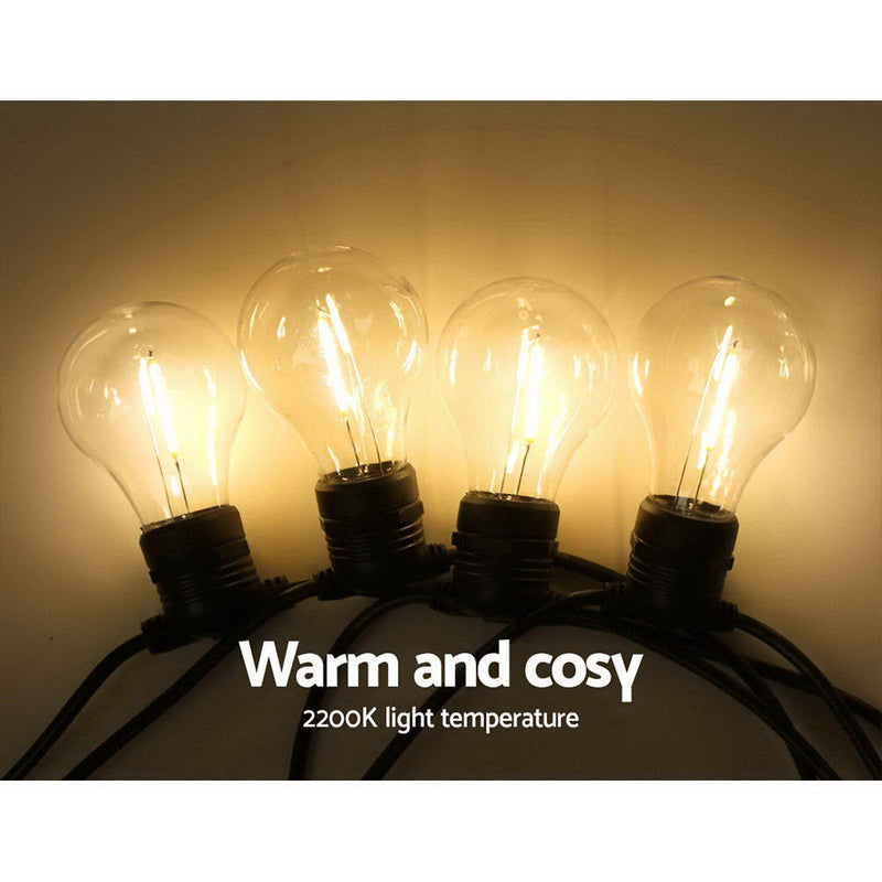 59m/68m/77m LED Festoon String Lights - Outdoor Wedding Party