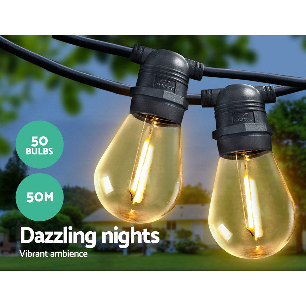50M Led Festoon Lights Christmas Wedding Decor