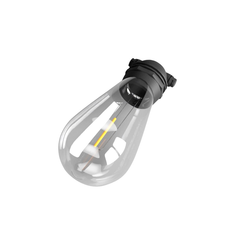 Glowing Solar Festoon Lights for Outdoor Christmas Magic with Outdoor Decorations & Lights