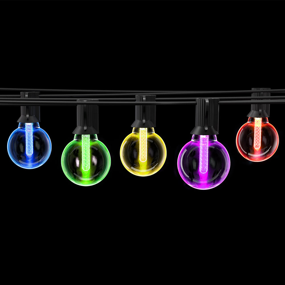 Smart Festoon Lights Outdoor Waterproof Rgb Led String Light Wifi App