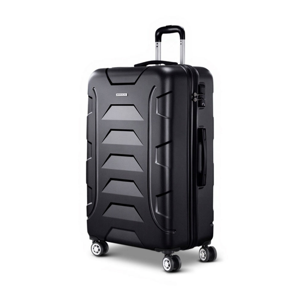 Wanderlite 28" 75cm Luggage Trolley Travel Suitcase Set TSA Hard Case Lightweight Strap