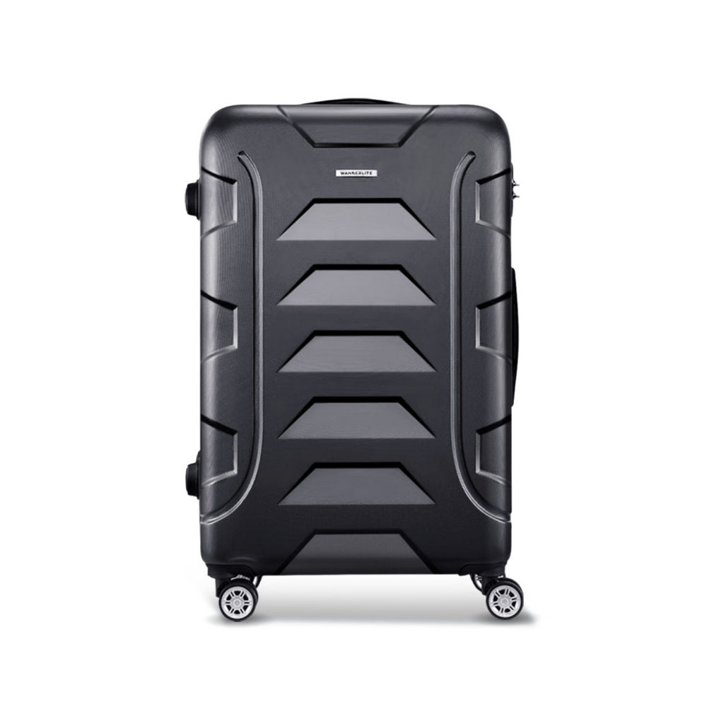 Wanderlite 28" 75cm Luggage Trolley Travel Suitcase Set TSA Hard Case Lightweight Strap