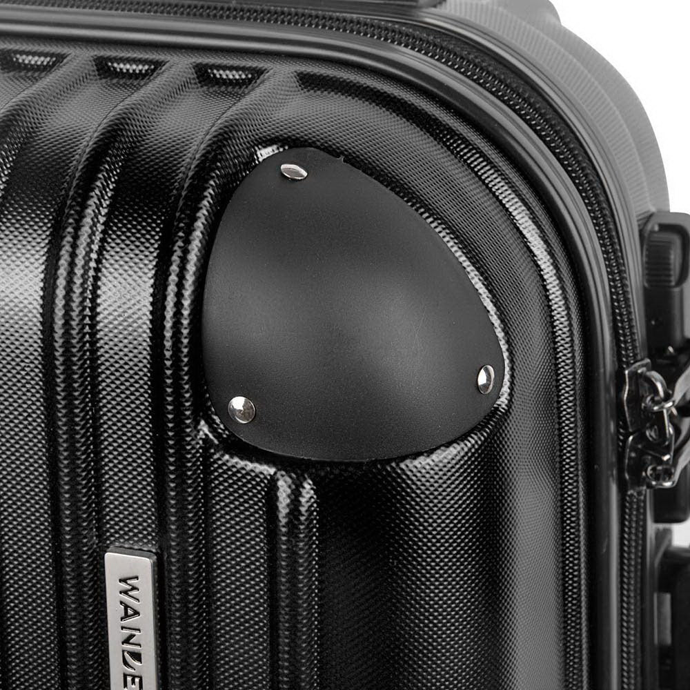 Wanderlite 28" 75cm Luggage Trolley Travel Suitcase Carry-On Hard Case Black