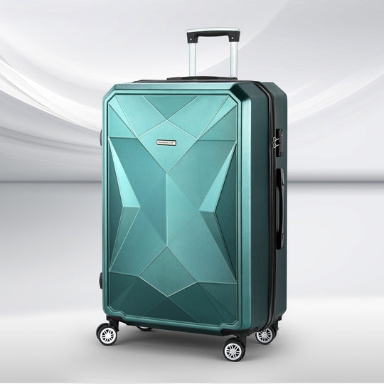 28-inch Luggage Set with TSA Lock�ABS Hard Shell Travel Suitcase Organiser Luggage Case Atrovirens | Suitcases