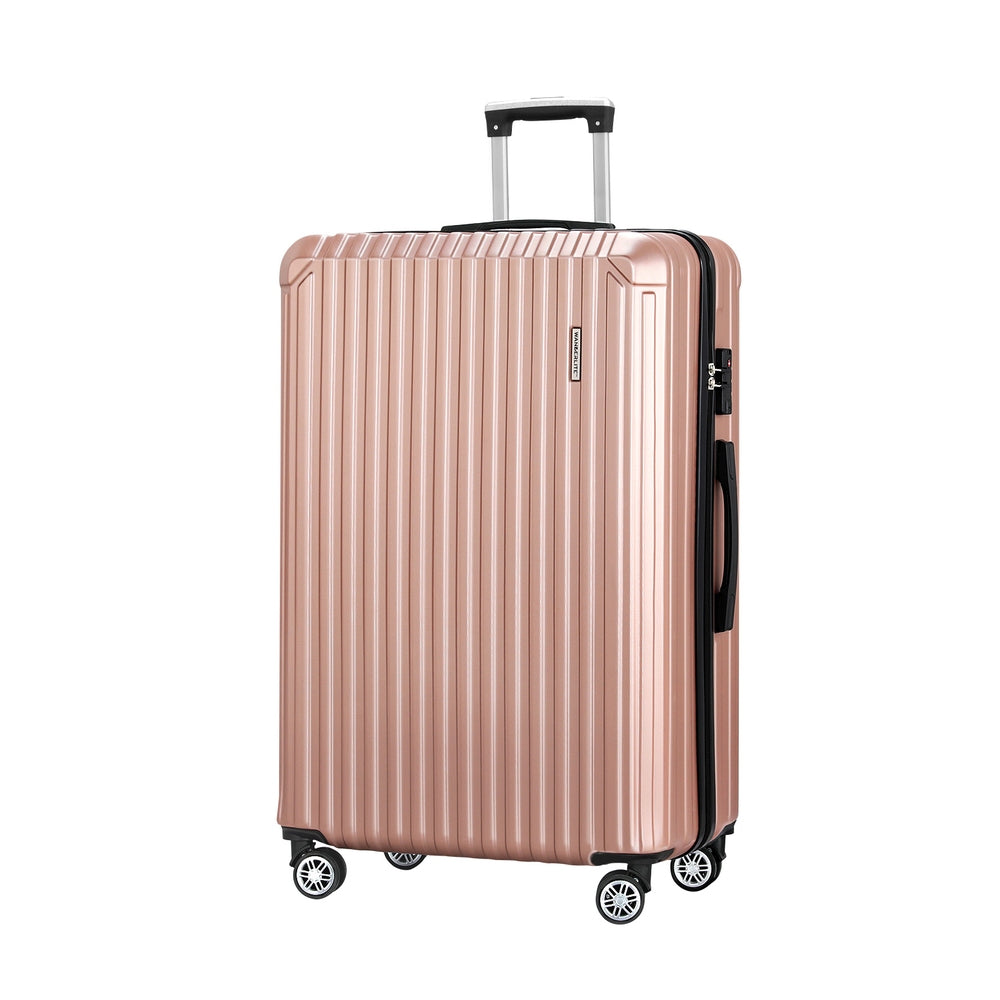 28" ABS Luggage w/ TSA Lock - Rose Gold