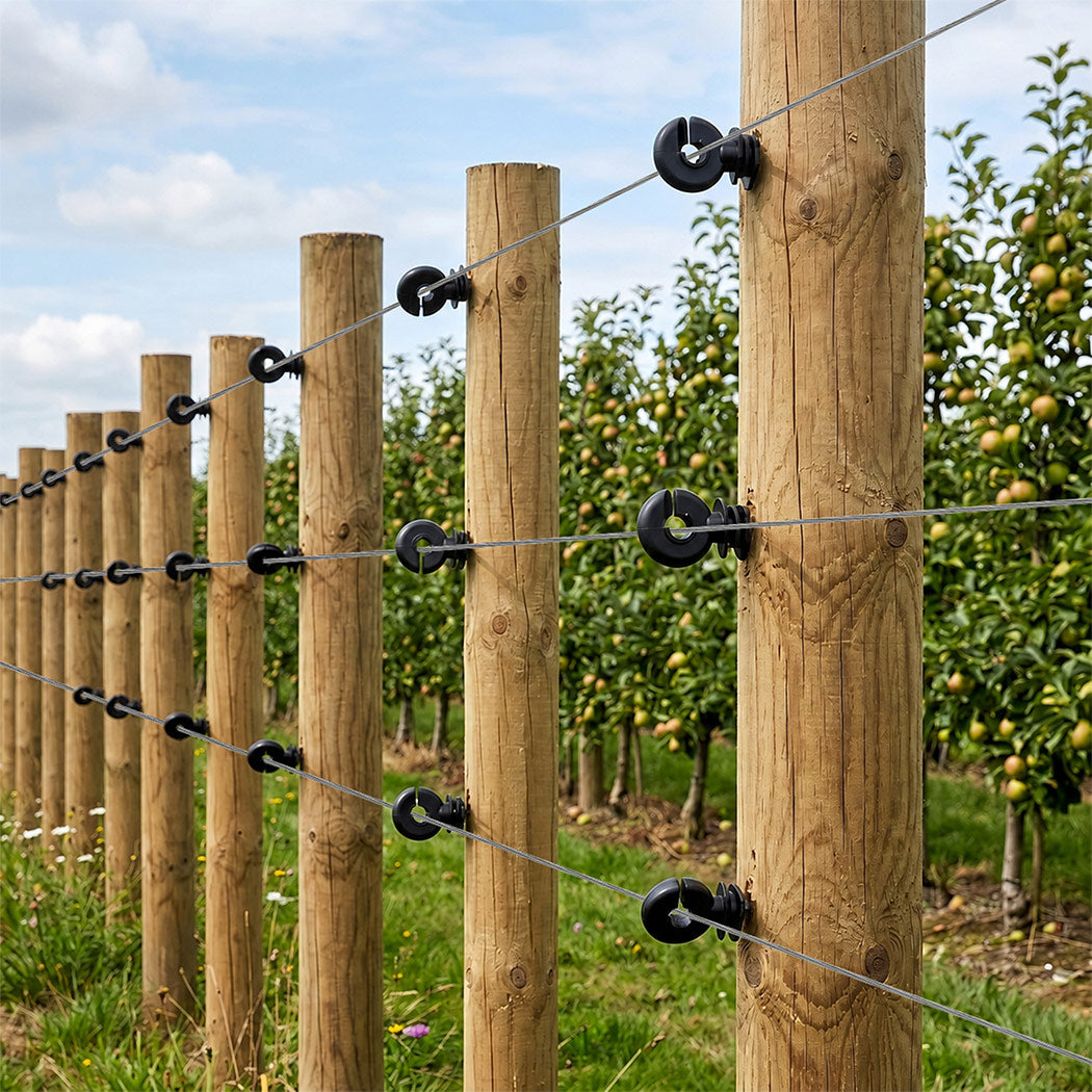 Electric Fence Ring Insulators 120pc | Simpledeals