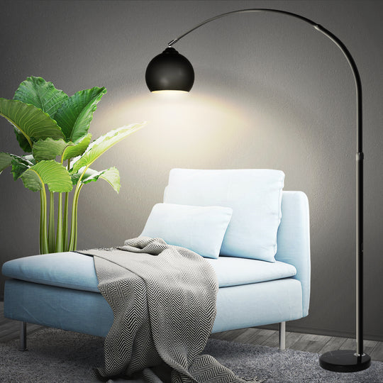 Modern LED Floor Lamp Stand Reading - Black, Adjustable