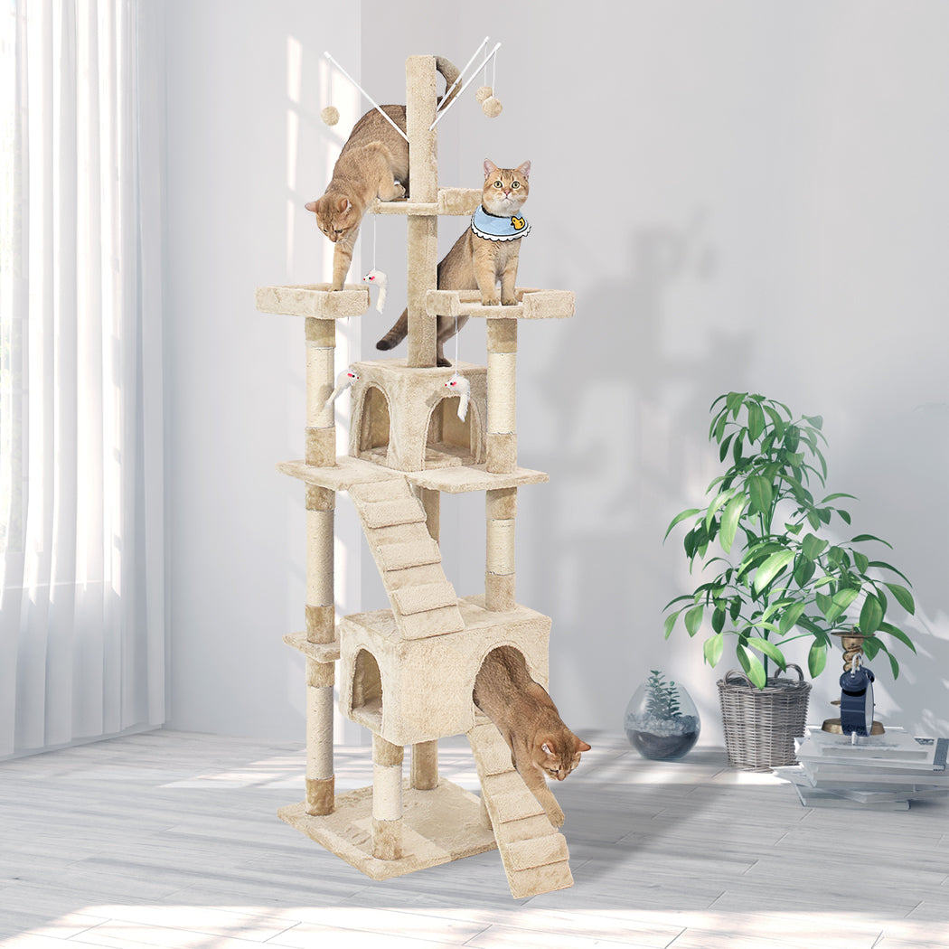 Cat Tree Scratching Post Scratcher Beige