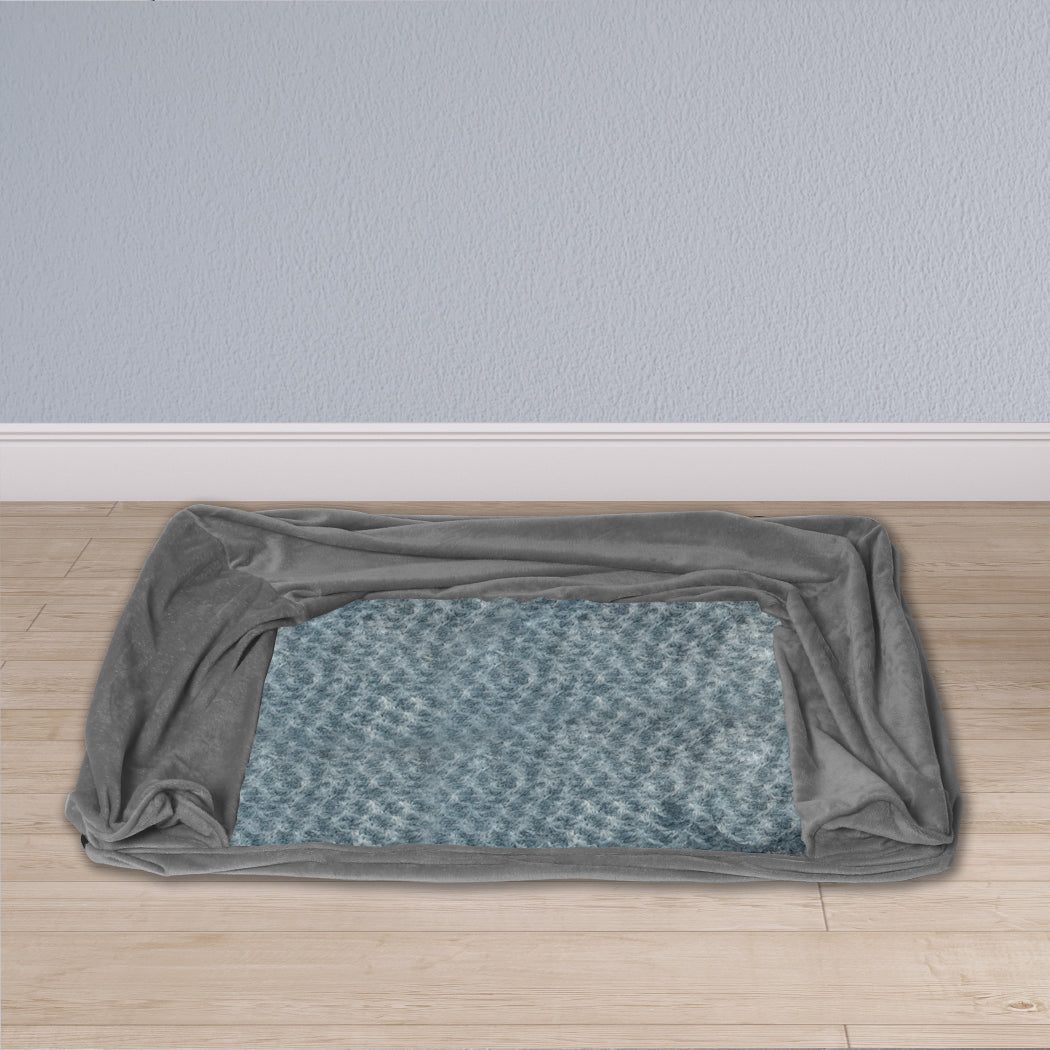 Pet Bed Sofa Dog Bedding Soft Warm XXL Cover Grey Cover
