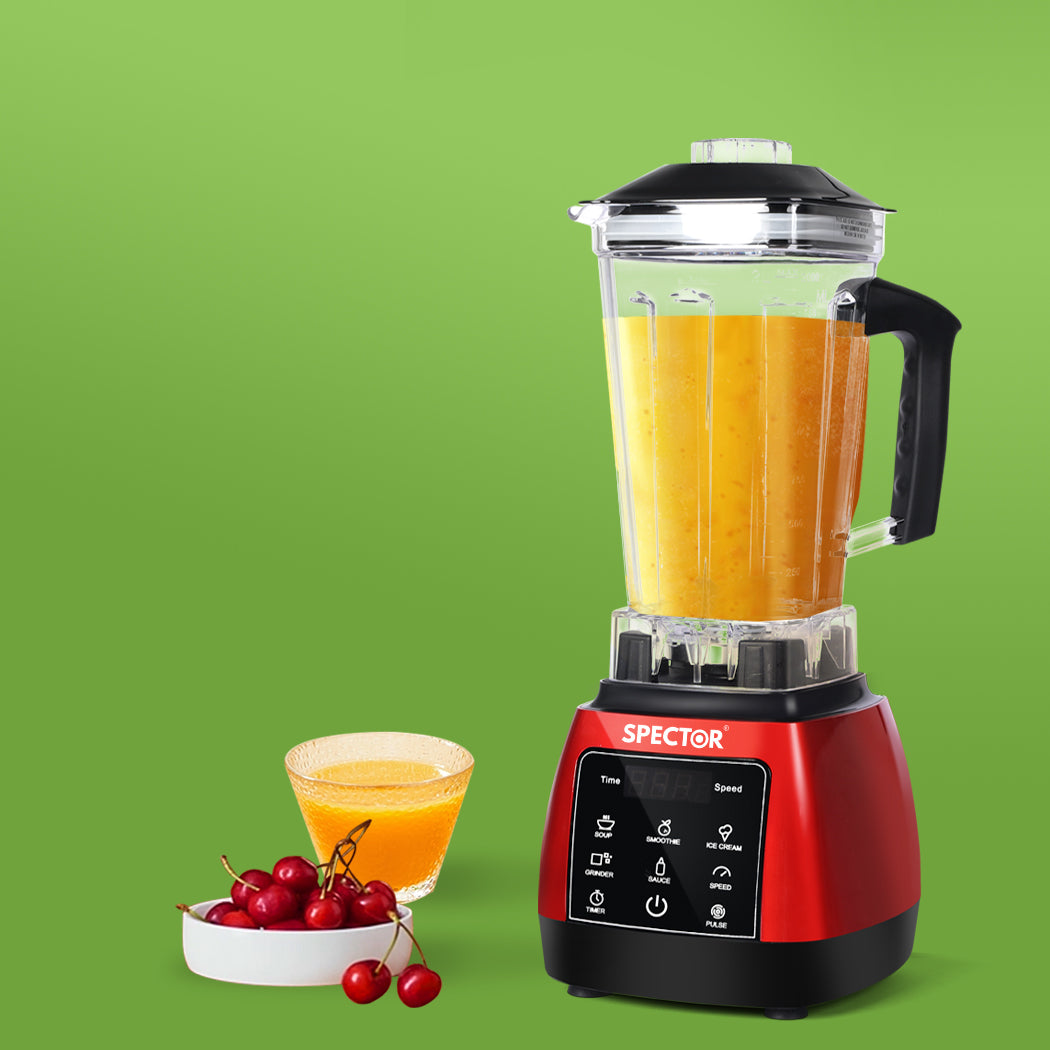 2L Commercial Blender Mixer Red