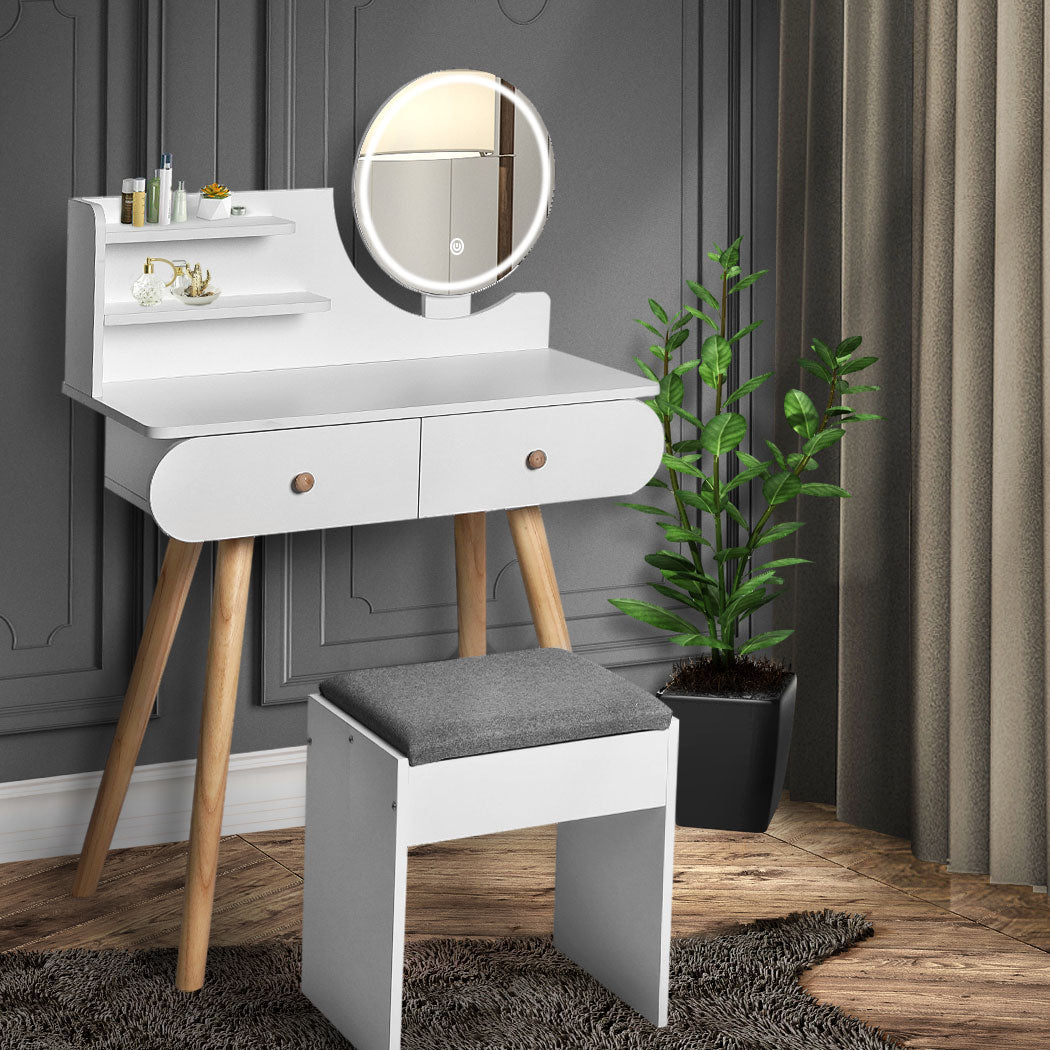 Luxury Dressing Table Stool LED Mirror  Foldable Function Classic with id11&12 - photo 8