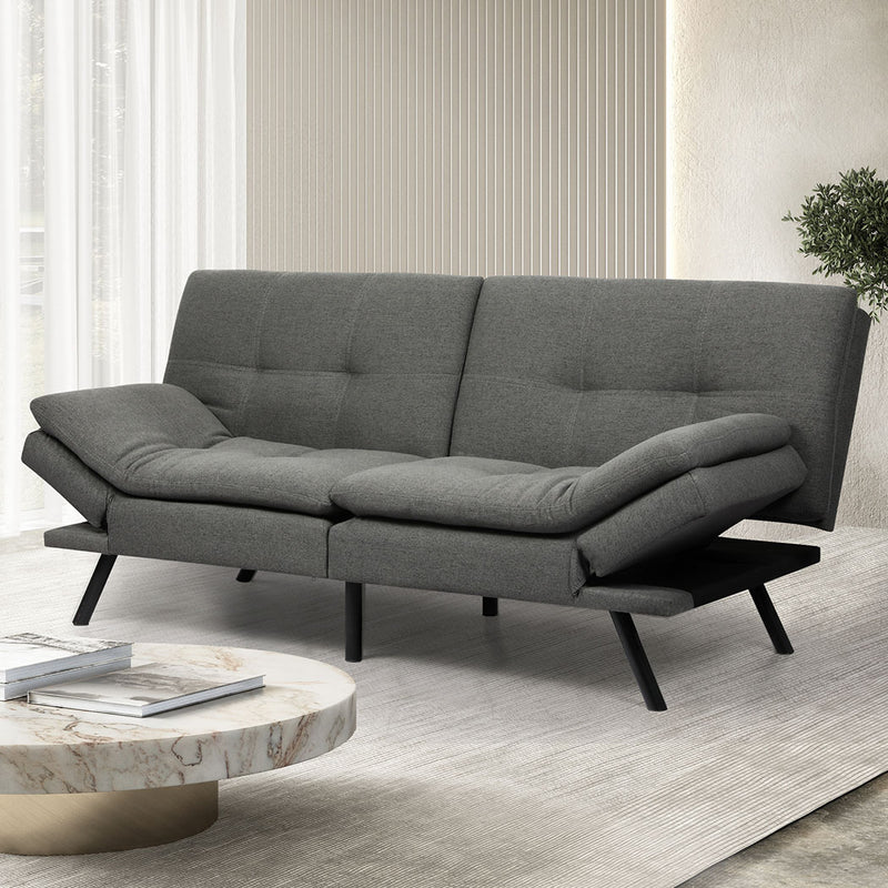 Stylish Sofa Bed Futon Recliner Lounge  Scandi Inspired Design