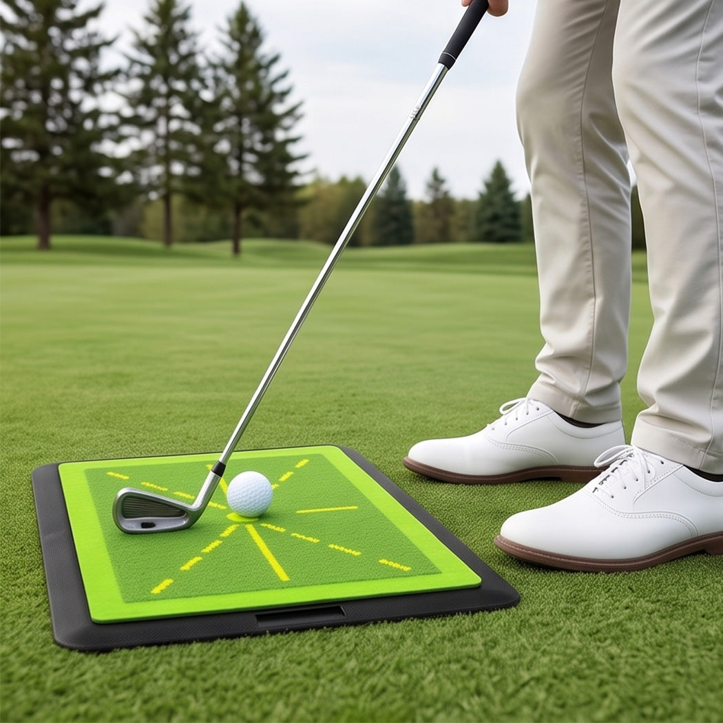 Golf Hitting Mat Swing Path Feedback 42x32x1.5cm