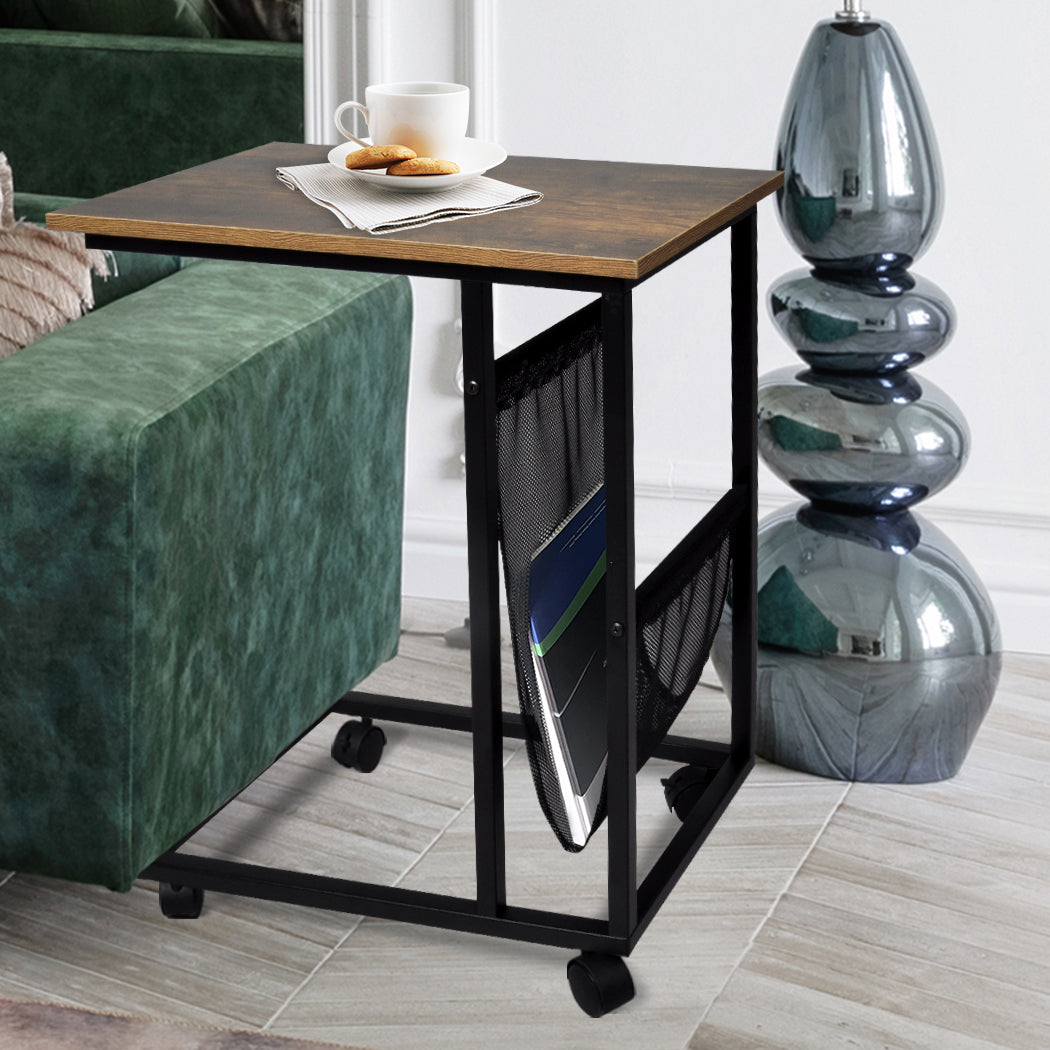 Lockable Steel Table - Black 55x35x69cm