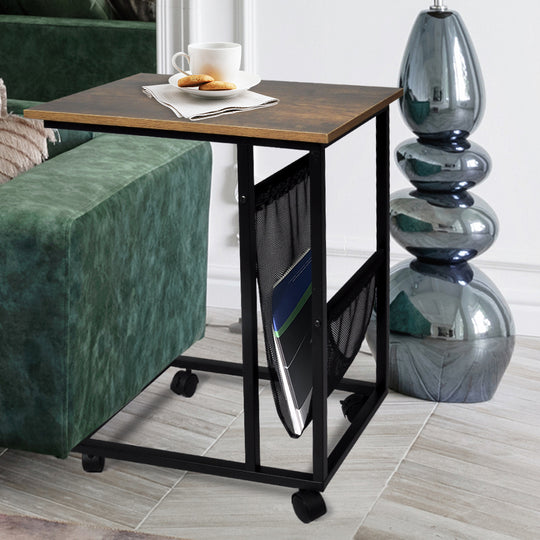 Lockable Steel Table - Black 55x35x69cm