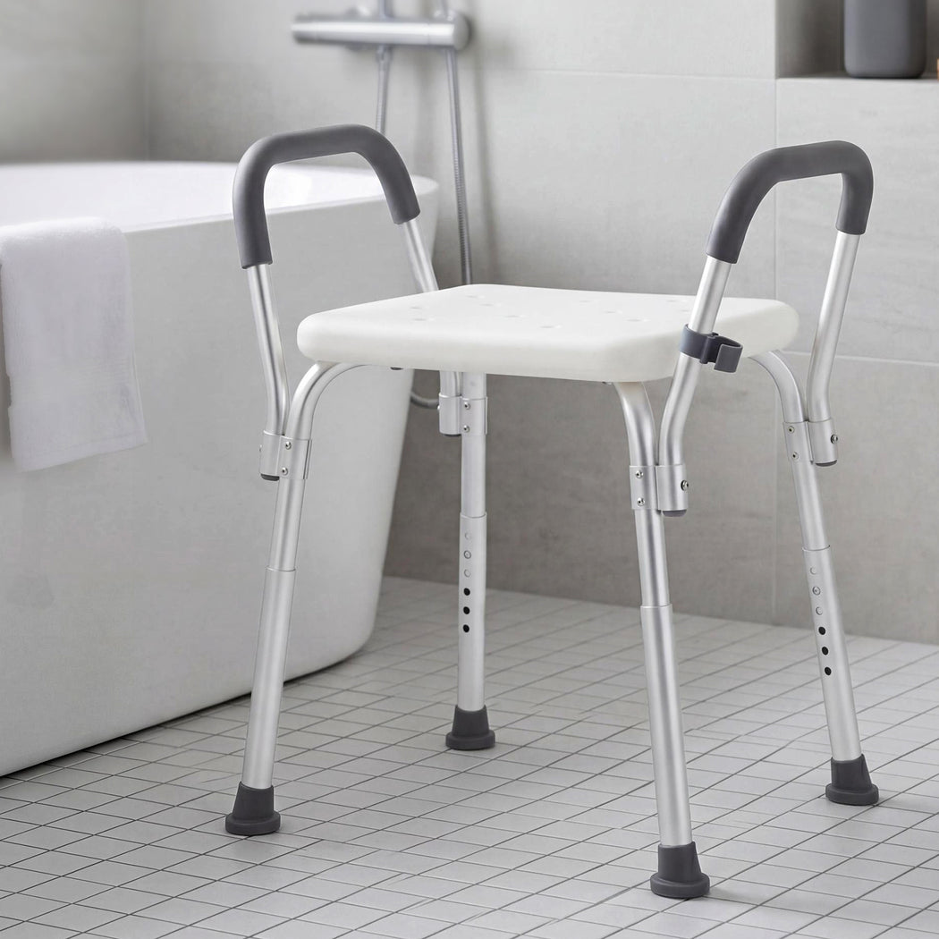 Adjustable Shower Chair Bath Seat Arms | Simpledeals