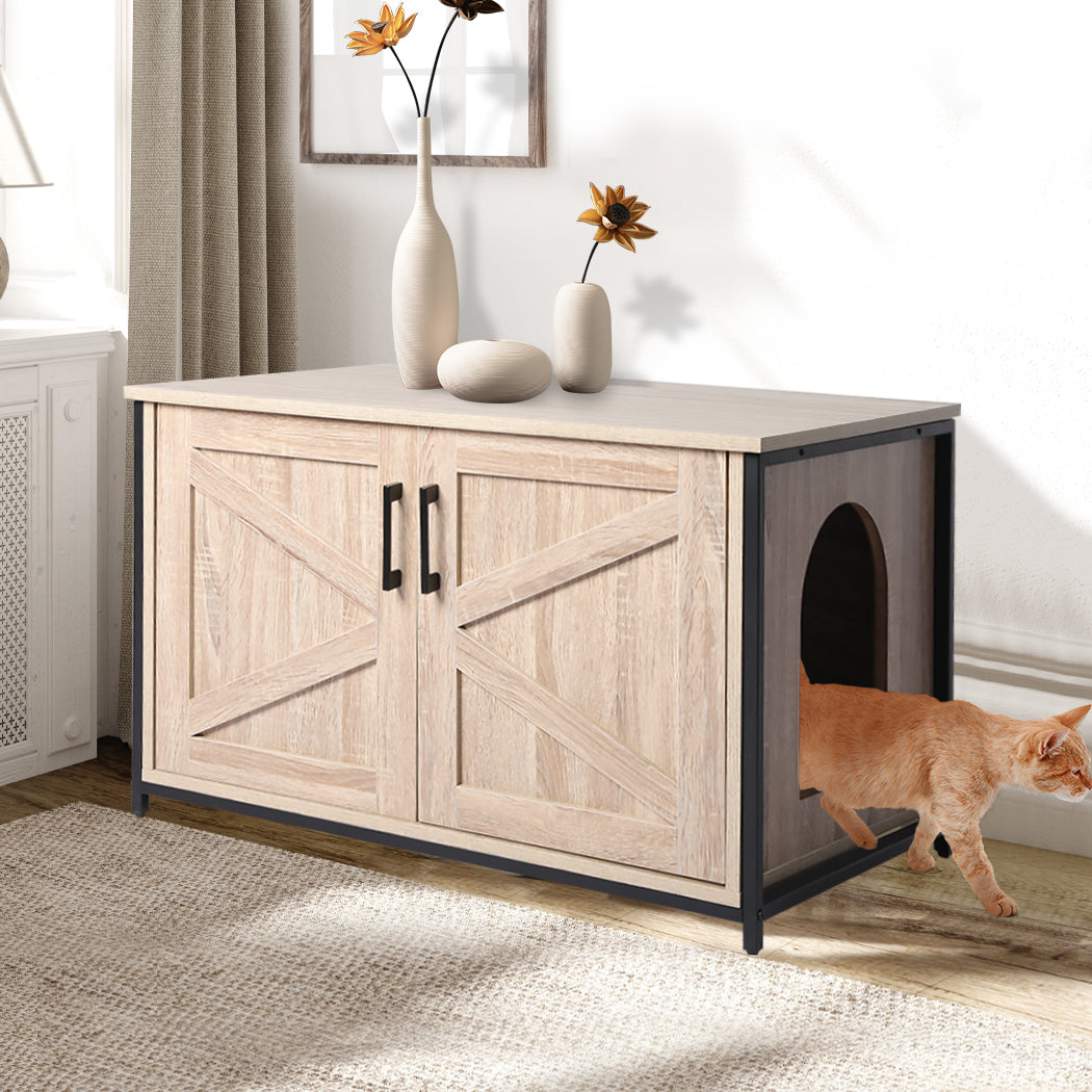 Enclosed Cat Litter Cabinet Box