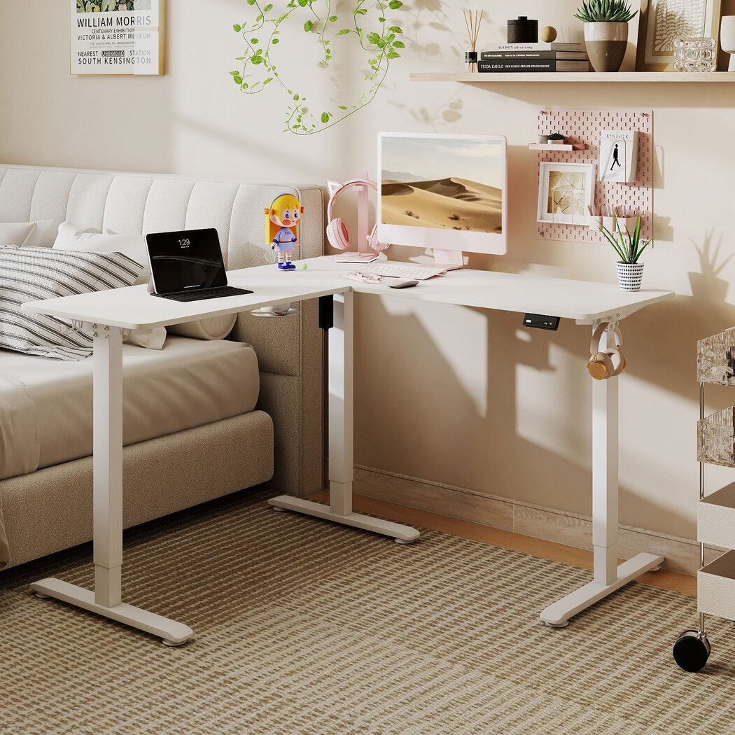 Electric Standing Desk Adjustable 130x130x72cm