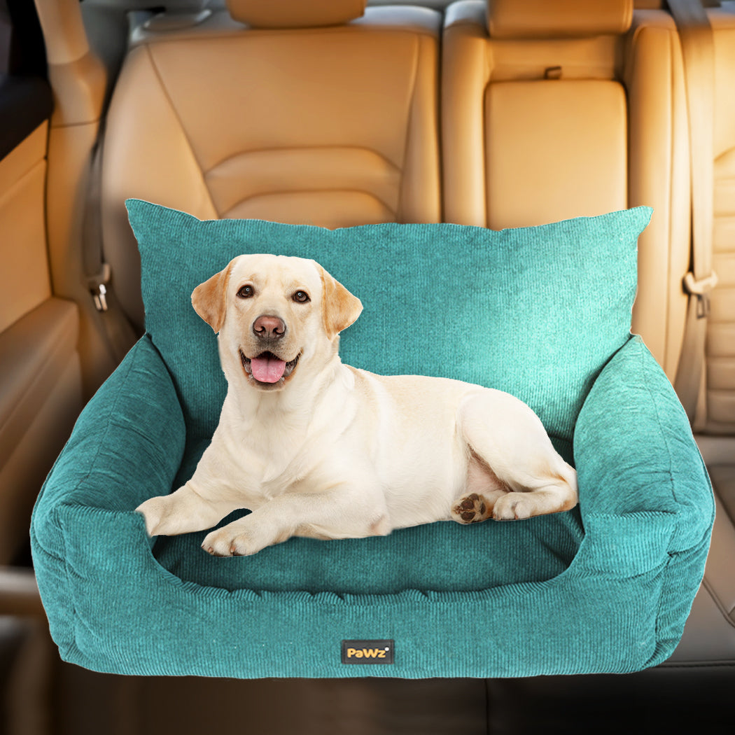 Pet Car Booster Seat Dog Protector L Green Large