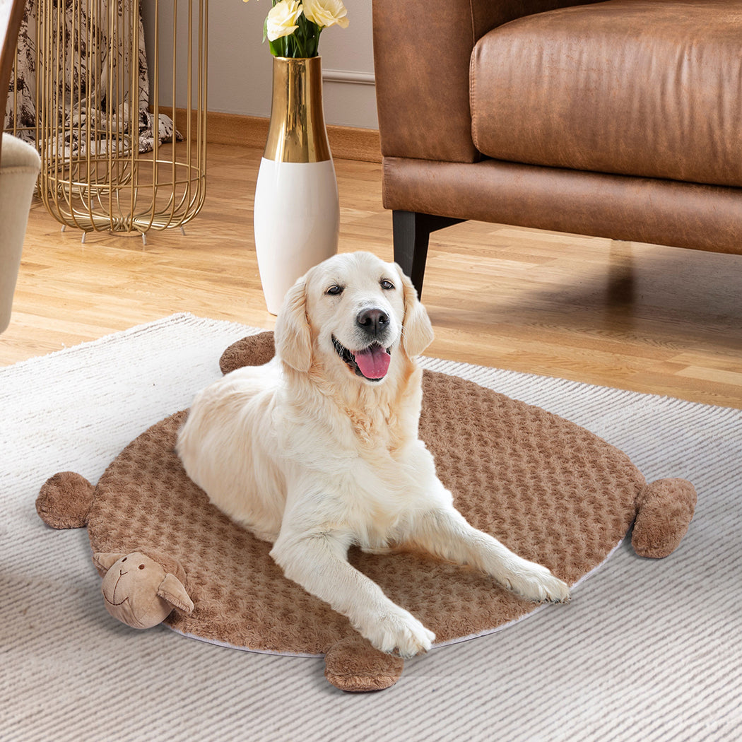 Pet Bed Cat Calming Bed Dog Squeaky M Tan Medium