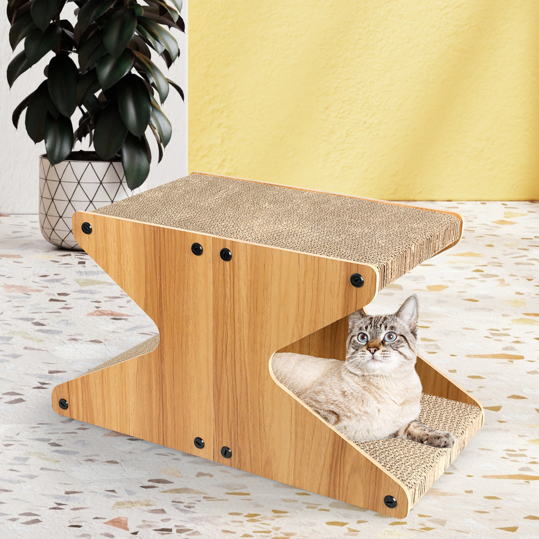 Cat Scratching Scratcher Board