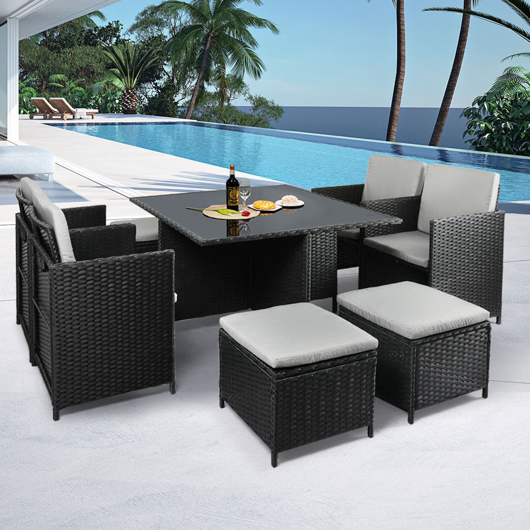 9PCS Outdoor Table Chair Set