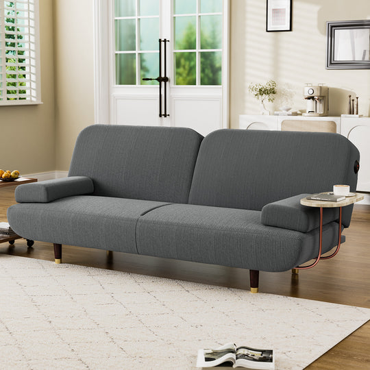 Luxury CONVERTIBLE SOFABED WITH USB CHARGE AND SIDE TABLE Durable