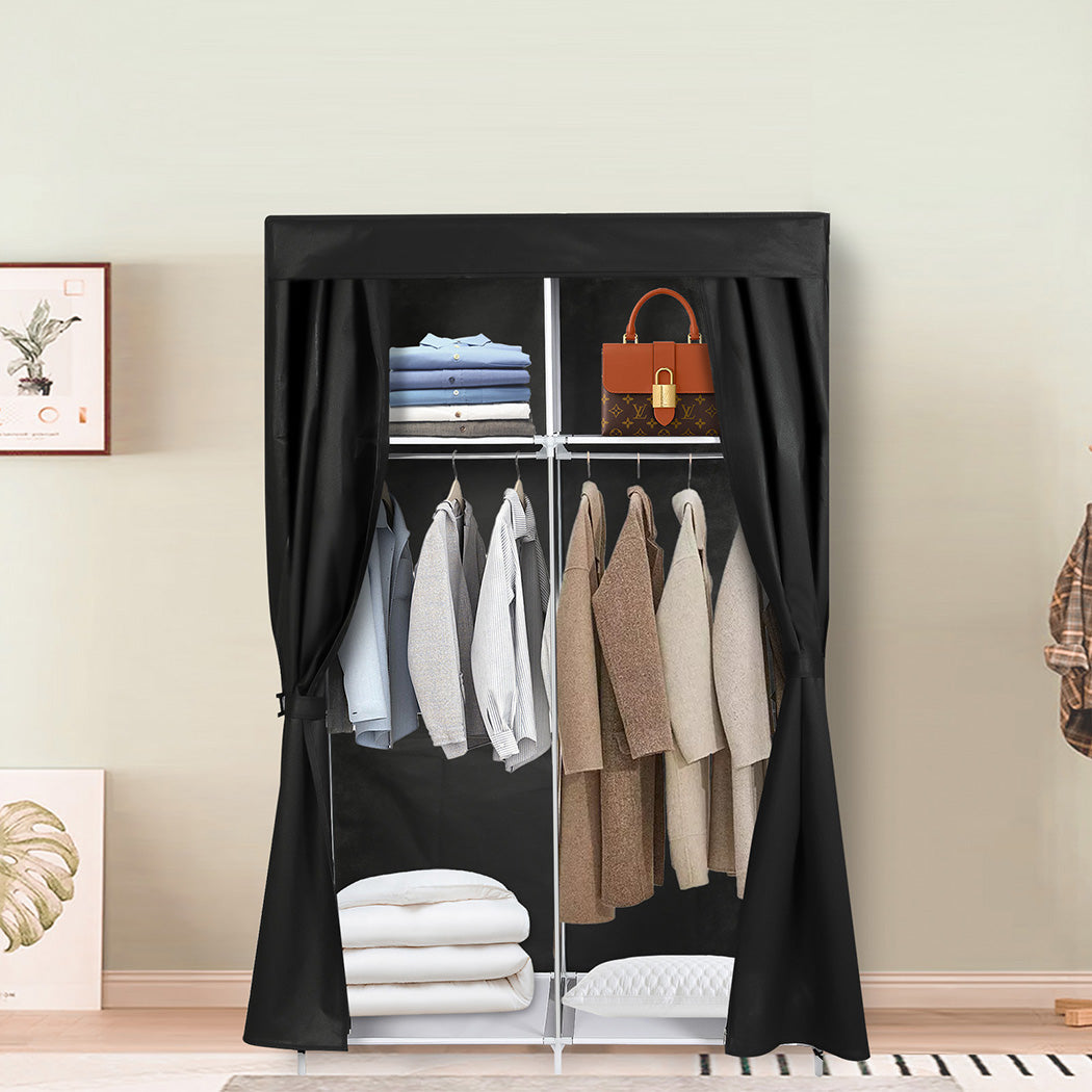 Stylish Portable Closet Wardrobe Organizers 102CM  Space-Saving with id2&3