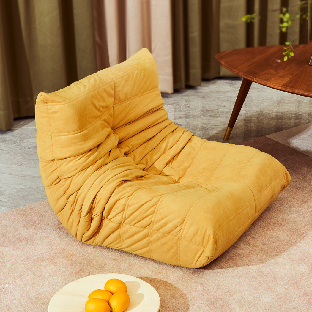 Kids Foam Sofa Chair Yellow 68x74x57cm