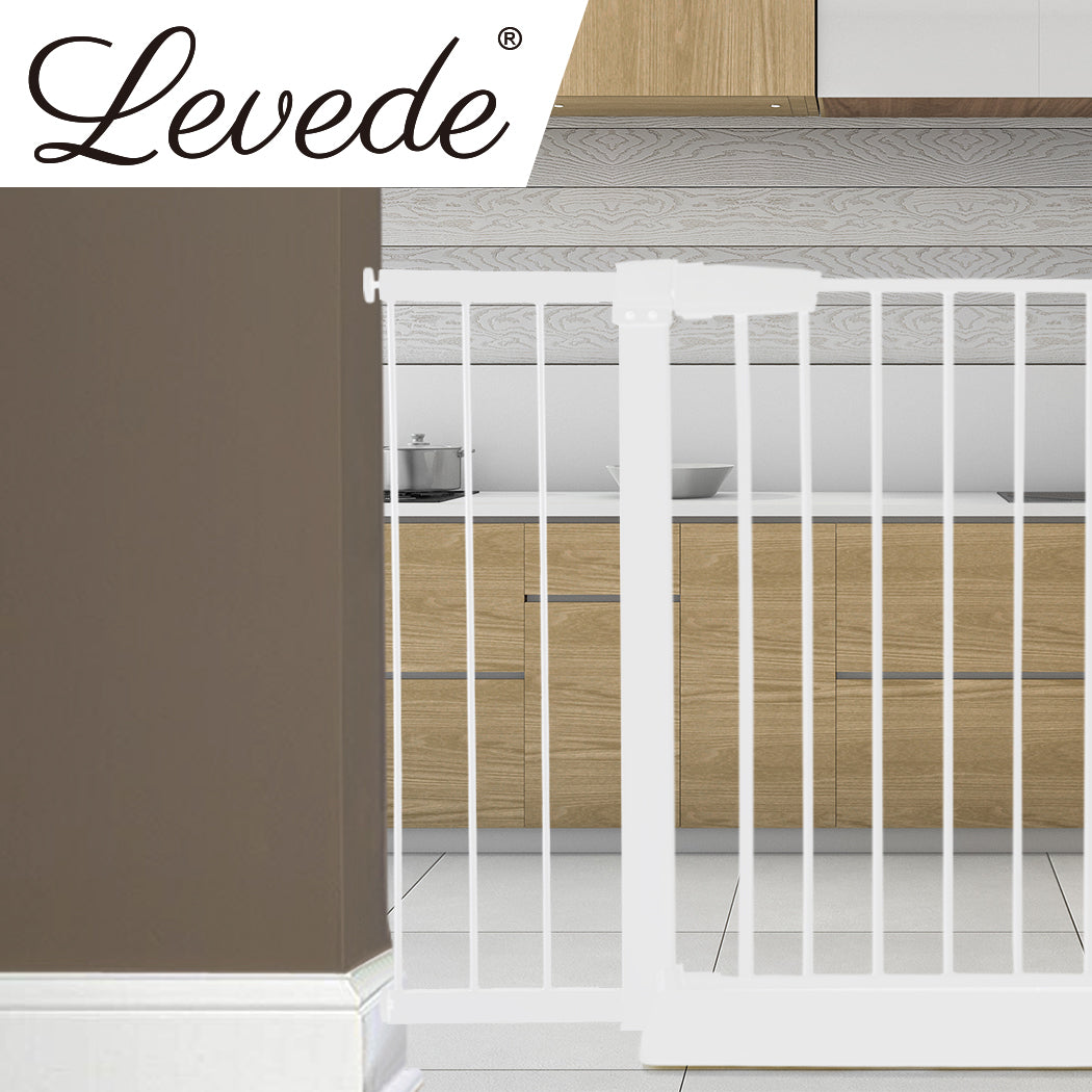 Baby Safety Gate Adjustable Pet White 20cm Extension | Kids Security