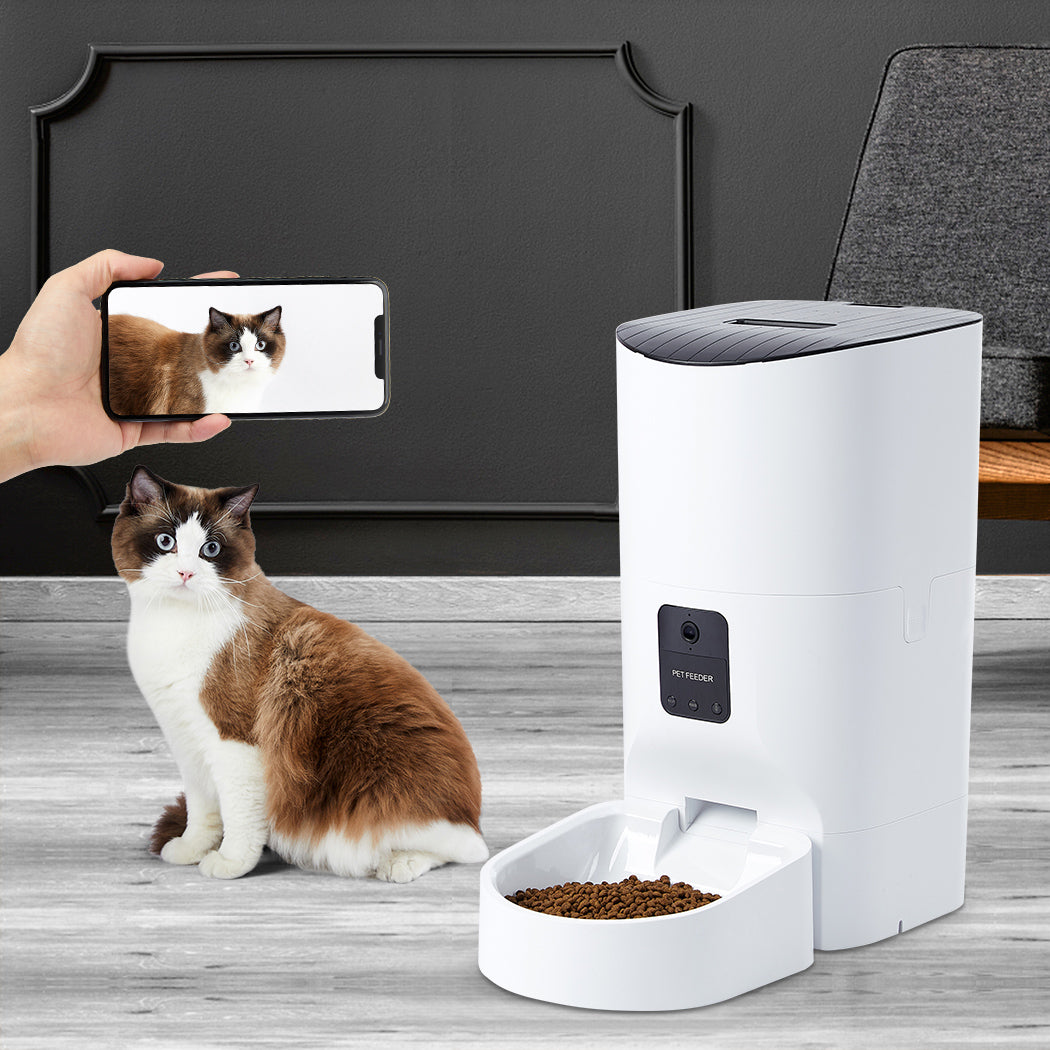 9L Auto Pet Feeder Automatic Camera with Portable Remote Bowl