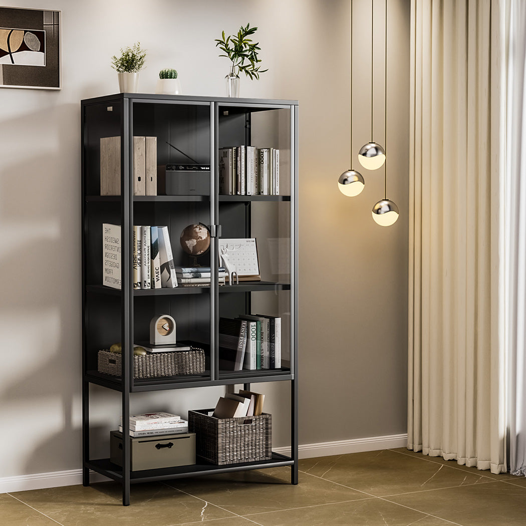 Ergonomic Glass Display Cabinet Collections Storage  High Back with id11&12