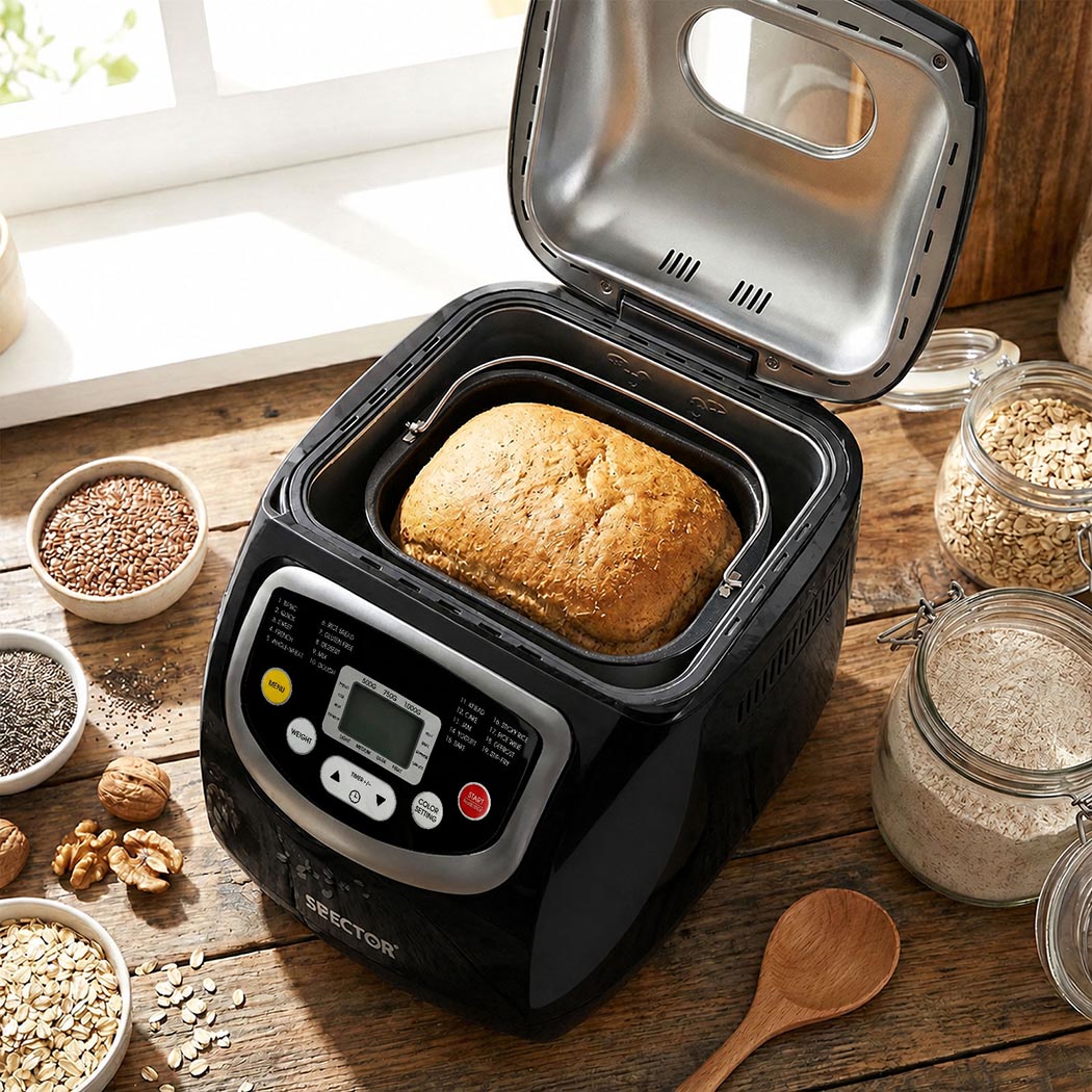 Bread Machine 600W Automatic 33.5x27.2x29.5cm