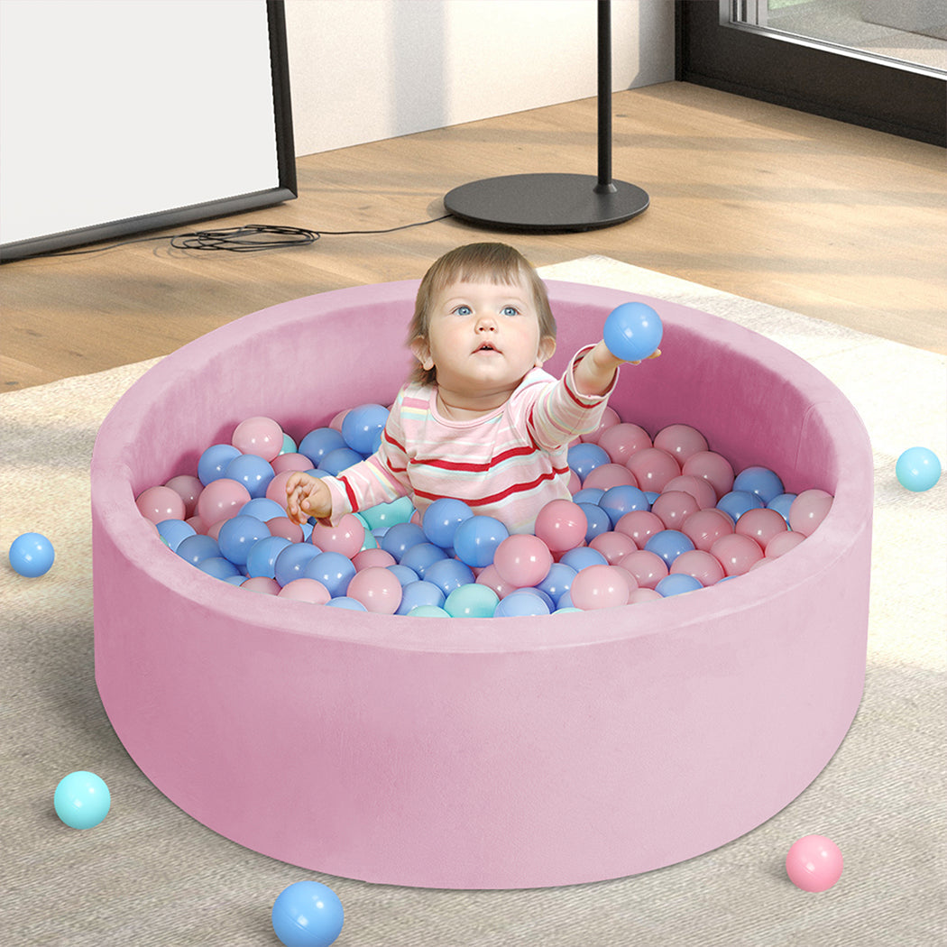 Kids Balls Pit Baby Ocean Play Pink, Ball Toy Pool Barrier