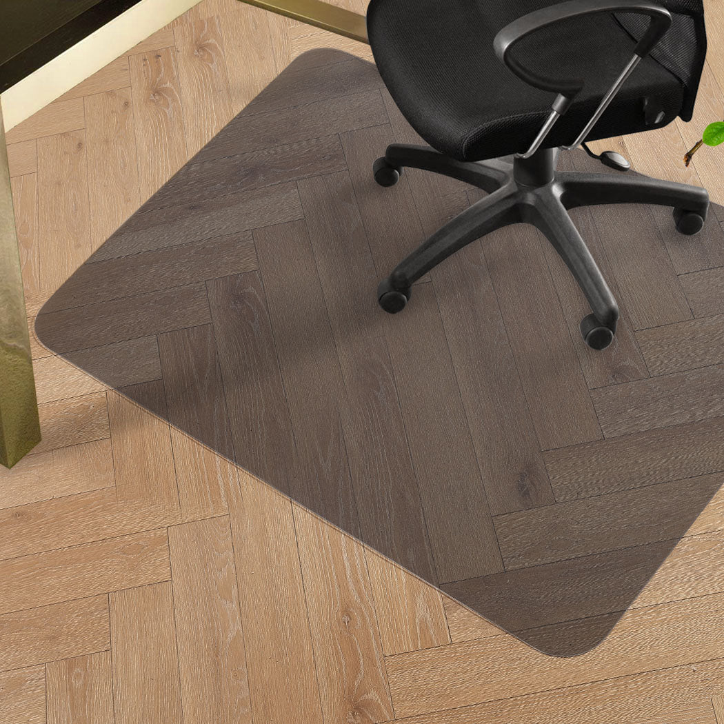 Office Chair Mat for Carpet Floor Protector Anti-Slip PVC Desk Mat Black
