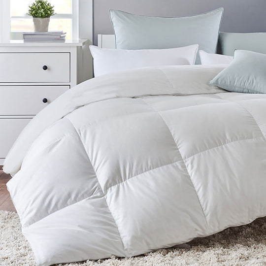 Duck Down Feather Quilt 200GSM Super King, Duvet Doona Summer Bed