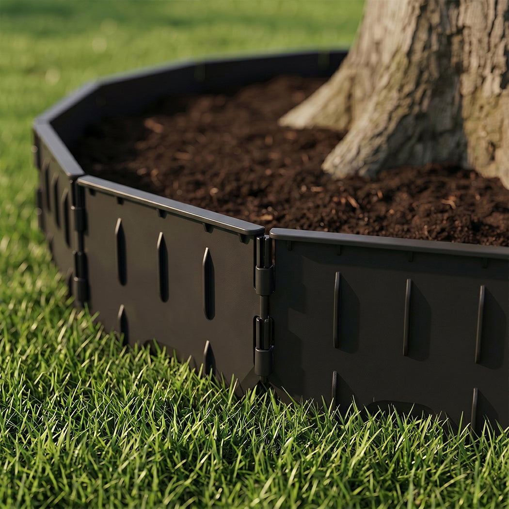Garden Lawn Edging 26.7m Modular Black | Simpledeals