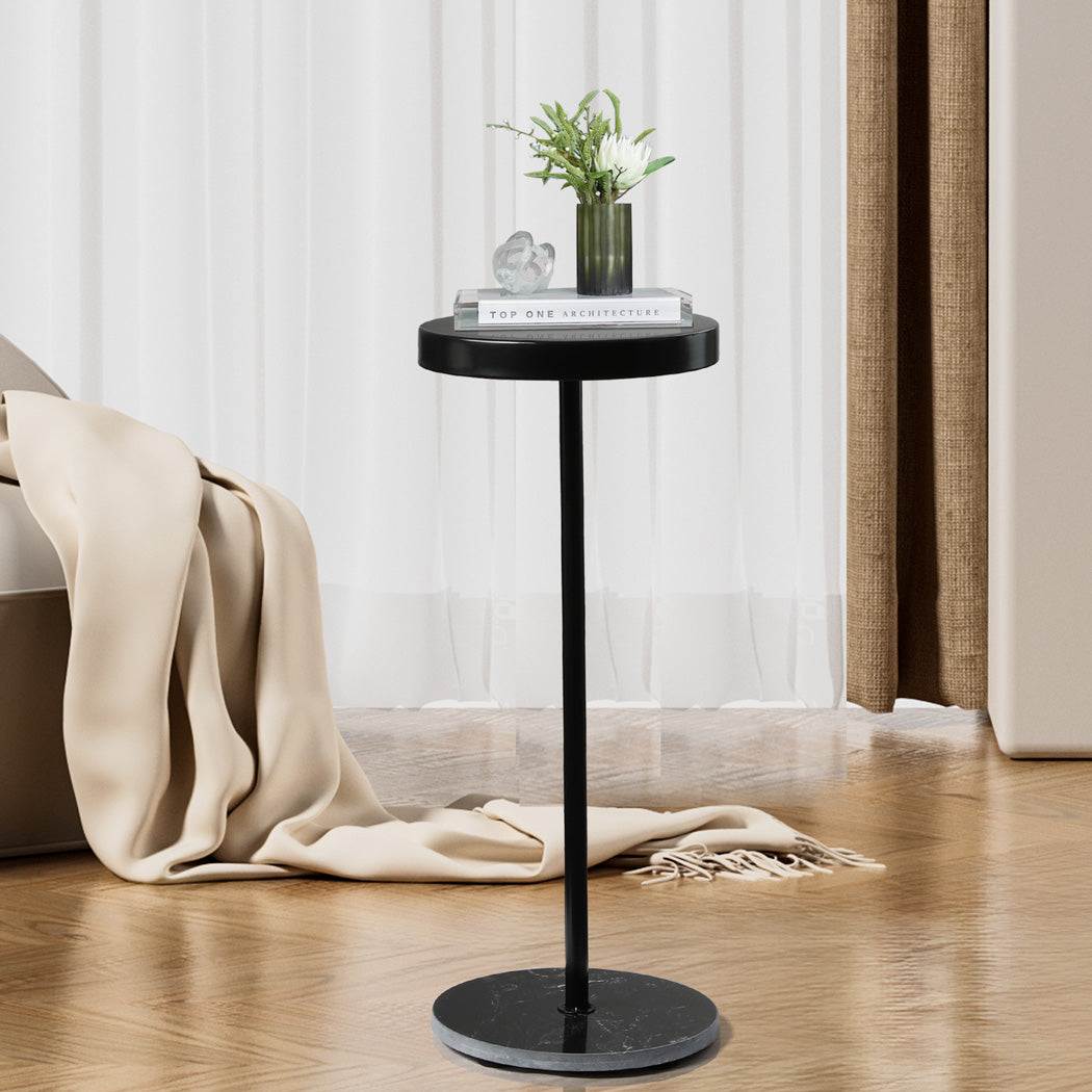 Versatile Side Table Round Tabletop Small Lightweight  Space-Saving with id2&3 - photo 8