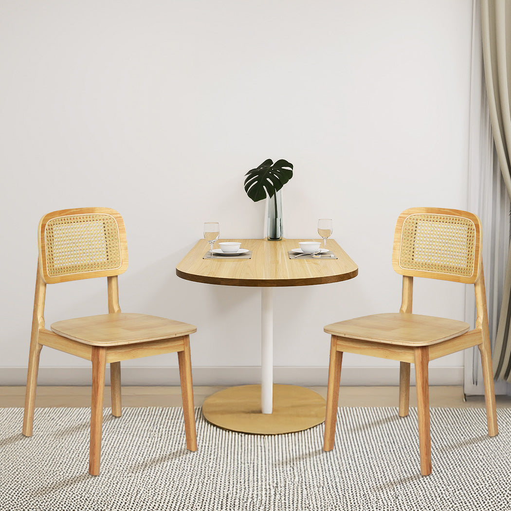 Rattan Dining Chairs Natural 50x45x79cm