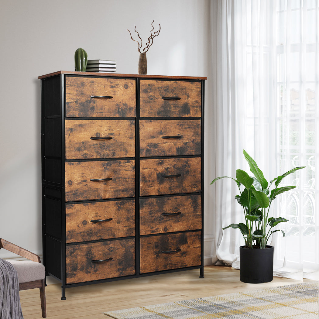Storage Cabinet Tower Brown 88x30x112cm